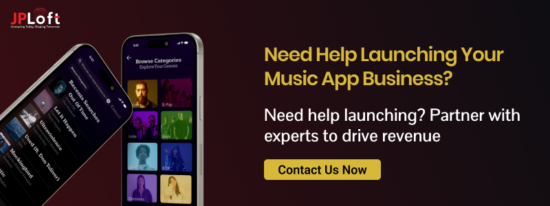 Create a Music App CTA